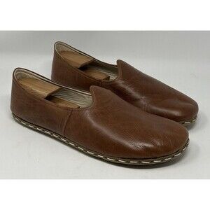 Atlantis Slip On Shoes Men’s 13 Brown Leather Handmade Turkish Casual Comfort